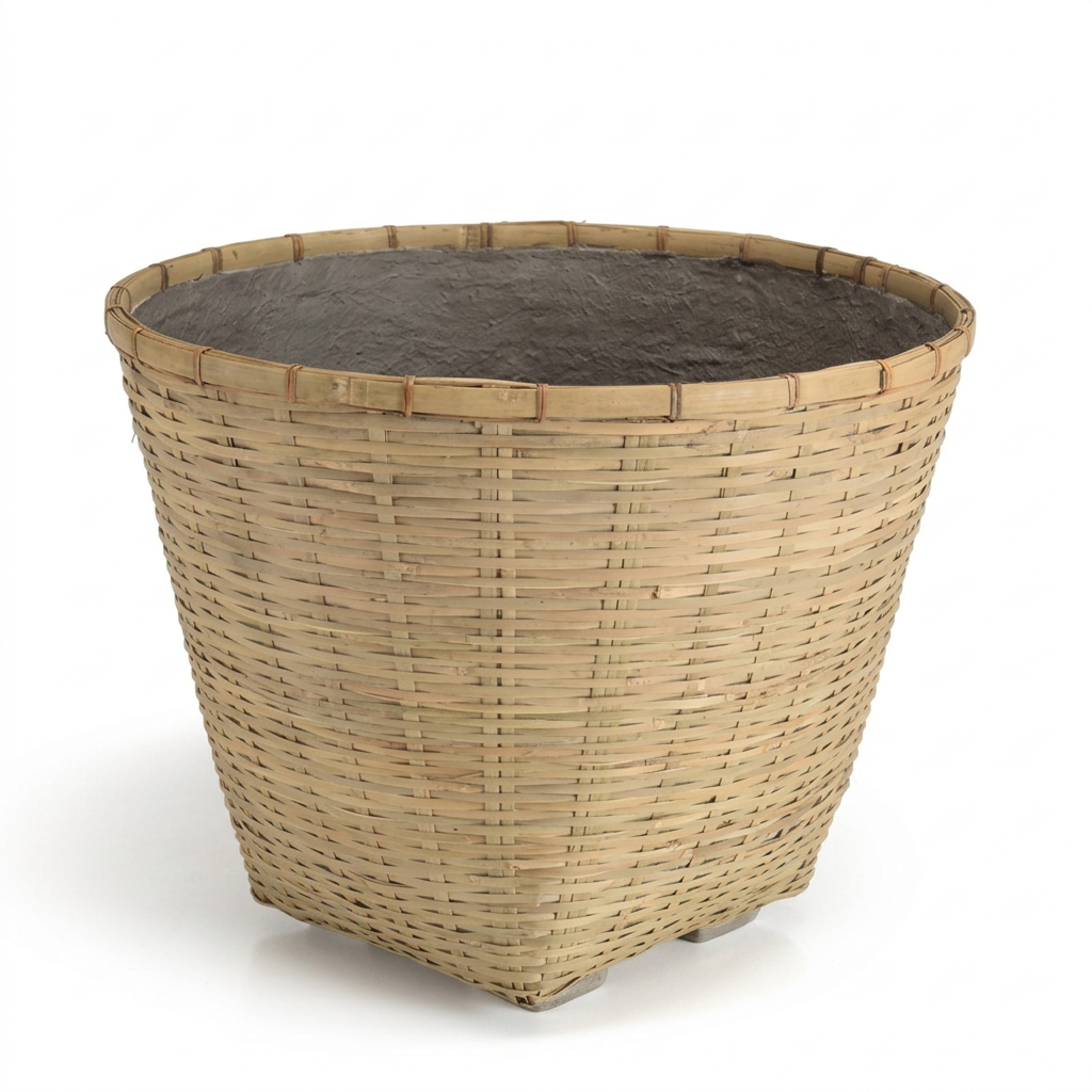 Woven Bamboo Plant Pot