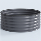 Round Galvanised Raised Garden Bed with Safety Edge
