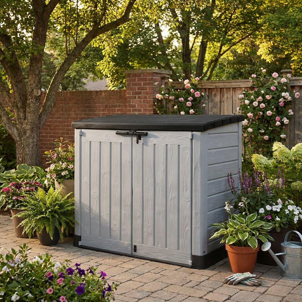 Outdoor Garden Storage Cabinet with Lift-Up Lid – 1200L