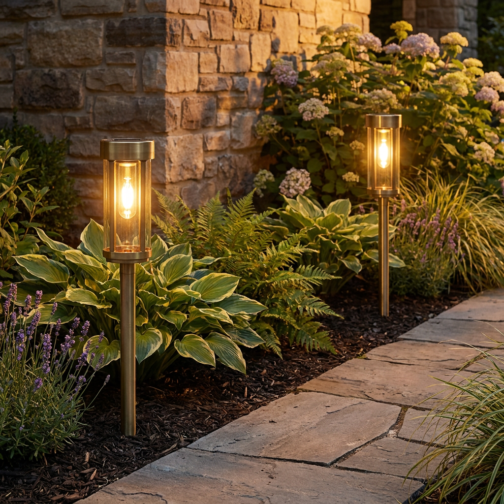 Solar LED Garden Path Lights (Set of 2)