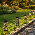 Solar LED Garden Lantern Stake Light