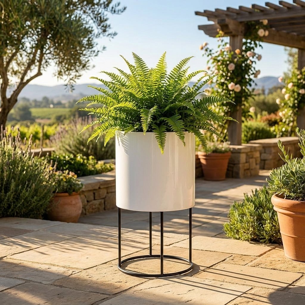 Raised Metal Planter with Stand