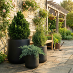 Modern Fibreglass Cylinder Planter