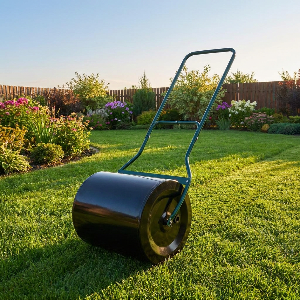 Steel Garden Lawn Roller – 60L Fillable