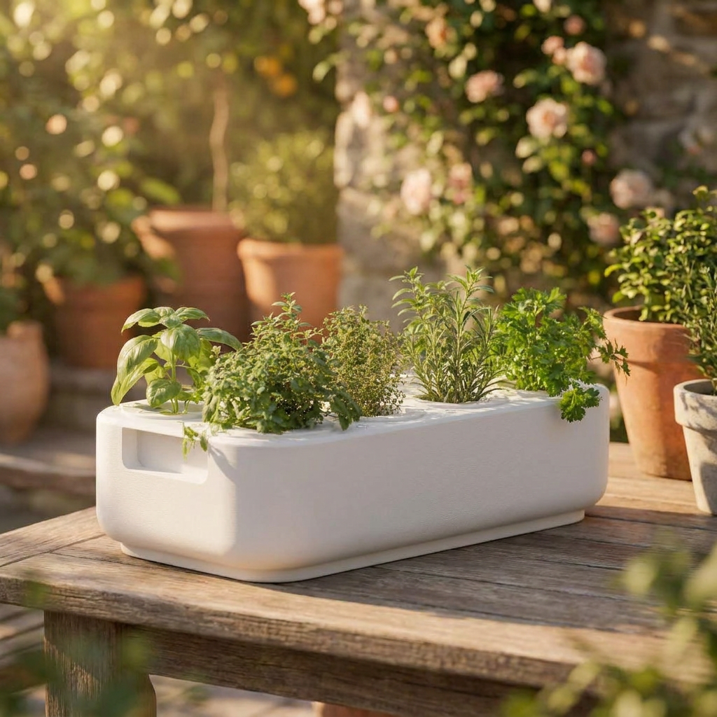 Self-Watering Indoor Grow Tray for Herbs &amp; Seedlings